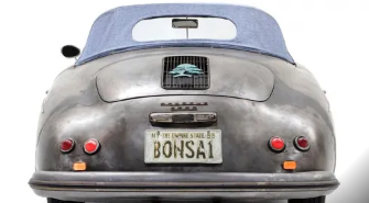 保时捷356盆景艺术车展现不完美与短暂之美
