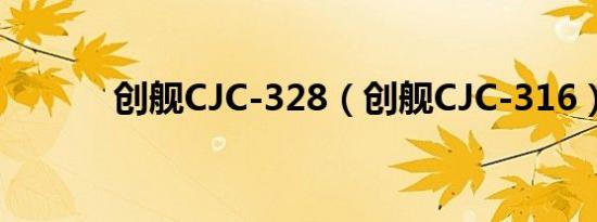 创舰CJC-328（创舰CJC-316）