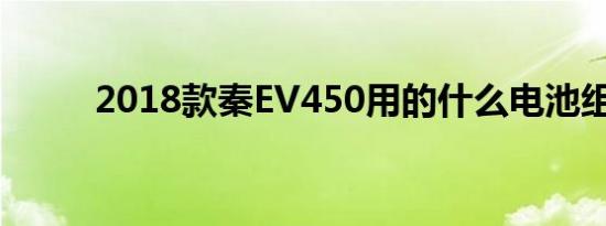 2018款秦EV450用的什么电池组 