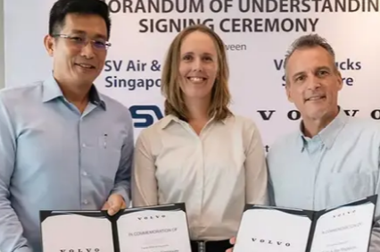 DSVAir&Sea新加坡获得第一辆沃尔沃电动卡车