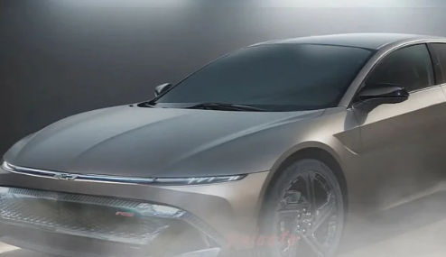 虚拟2026款雪佛兰克尔维特RS电动轿车给人一种快速新鲜的感觉